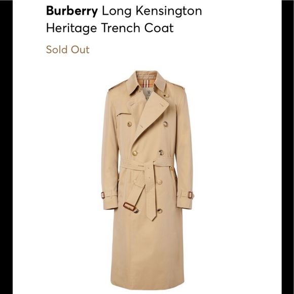 BURBERRY Long Kensington Heritage Trench Coat s.44 - Picture 4 of 16